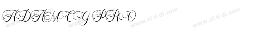 ADAMCG PRO字体转换